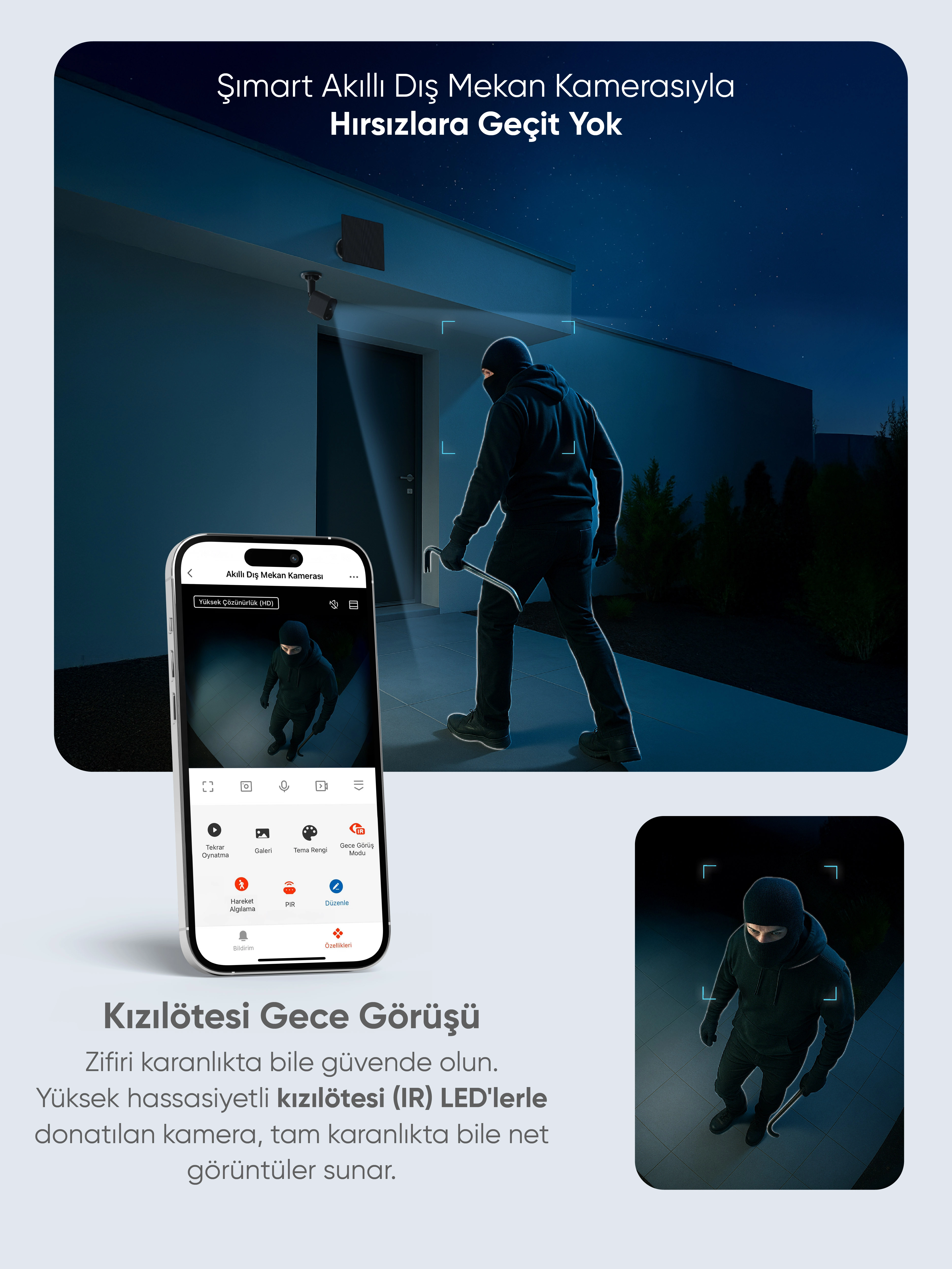 Akıllı Dış Mekan Kamerası - Robot Süpürge ve Akıllı Ev Sistemleri