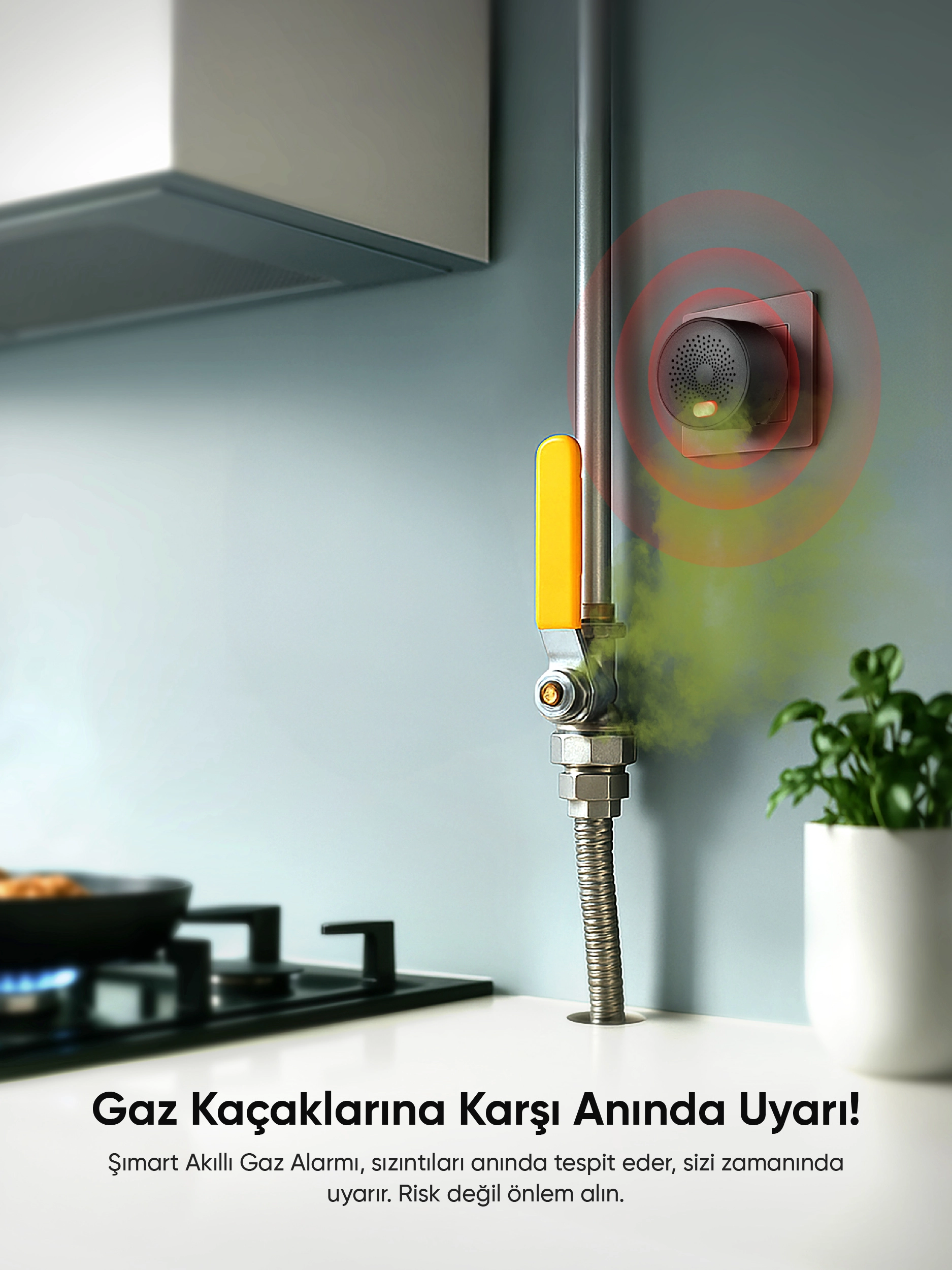 Yanıcı Gaz Alarmı - Robot Süpürge ve Akıllı Ev Sistemleri